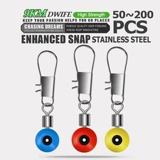 50~200Pcs Fishing Float Sleeves Fishing Snap For Carp, Saltwater & Freshwater