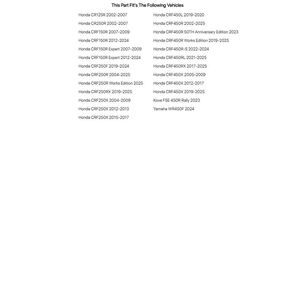 Pastilla de freno Tusk - carbono para HONDA CR125R 2002-2007 Foto 3 de 4