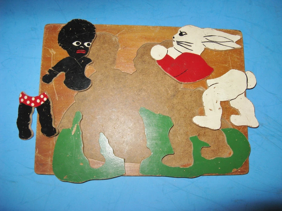 Vintage  1930's Skill-Toy Wood Puzzle - African American Overtone - Image 2 of 4
