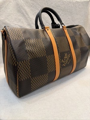 Louis Vuitton Keepall Bandouliere Nigo Giant Damier Duffle 50