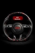Audi A3 A4 A5 A6 A7 A8 2012–2018 Real Fordge Carbon Fiber Steering Wheel OEM
