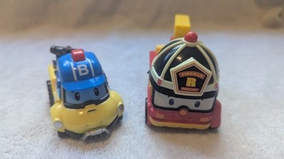 Robocar Poli Bucky Roy Transformers Robot Car Figure Toy Fire Tow Truck Fireman