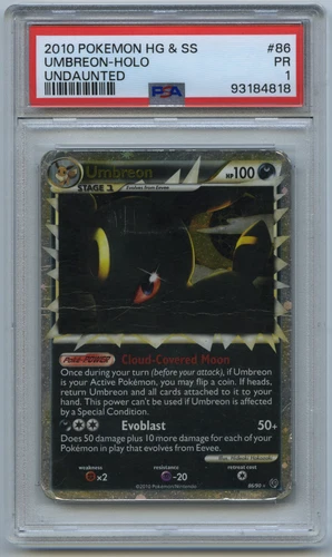 Umbreon (Prime) 86/90 Undaunted Holo PSA 1