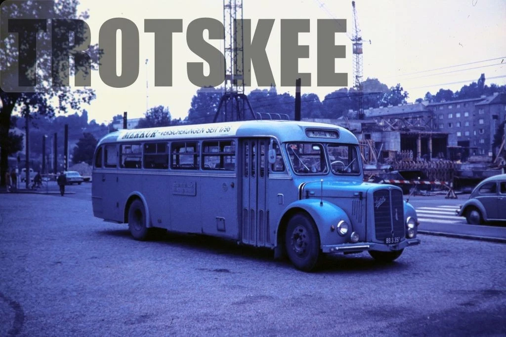 35mm Dia OBB Österreich Eisenbahnen Eindeckerbus BB 3.397 um 1971 orig Austrian - Bild 1 von 1