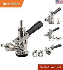 Durable Sankey D Keg Coupler with Pressure Valve - Perfect for Bars Breweries