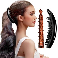 RC ROCHE 6 Stück Bananenspange Banana Clip Haarklammer Haarspange Pferdeschwanz