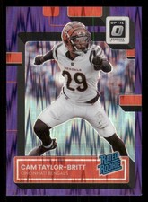 2022 Donruss Optic Purple Shock #271 Cameron Taylor-Britt RR