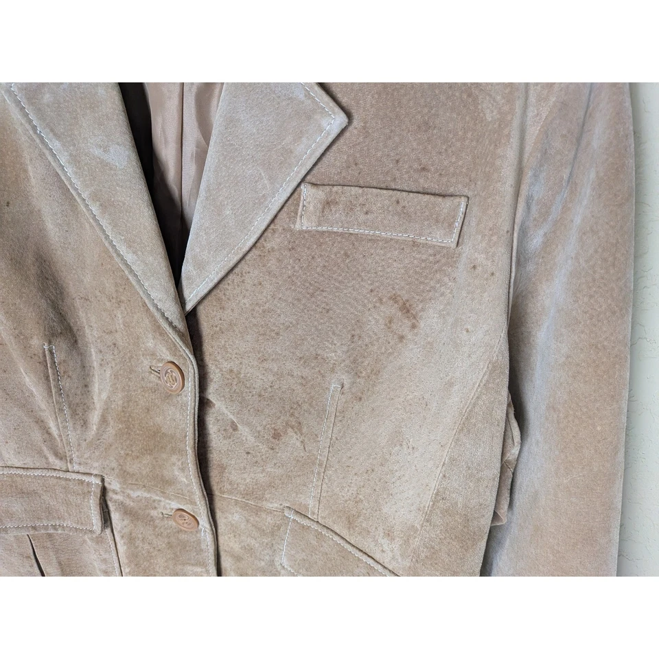 Jaqueta Blazer Wilsons Couro Maxima Camurça Feminina GG Bronzeada — Leia a Descrição - Imagem 3 de 4