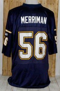 Details About Shawne Merriman Nfl Players Jersey 56 Chargers Reebok Mens Xl