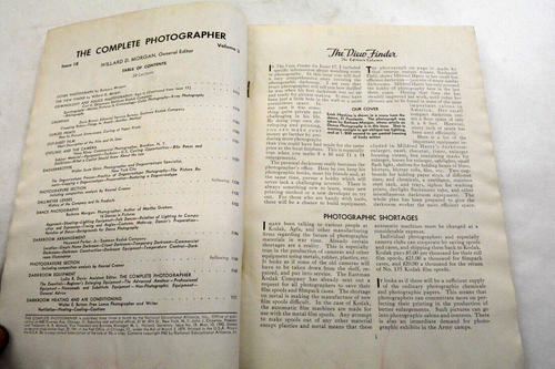 The Complete Photographer Magazine 1942 Vol.3 Issue 18 - Picture 3 of 8