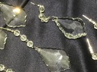 SET of 34 chandelier PENDELOQUE CRYSTALS 2 1/2” on crystal drop chain 5” NEW!! — photo 2