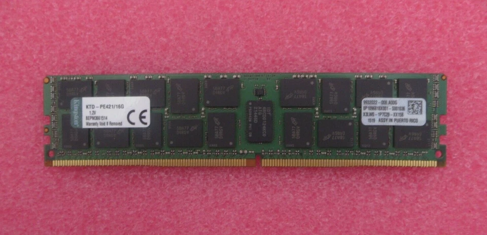 Kingston 16GB PC4-17000 DDR4 ECC LRDIMM 288-Pin Server Memory KTD-PE421/16G - Image 3 of 4