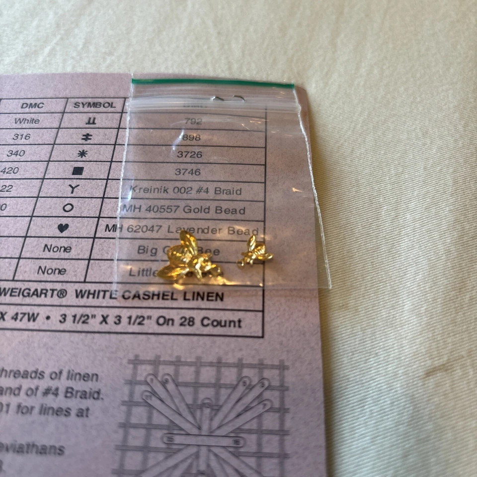 Just Nan Cute Big Bee Little New Cross Stitch Pattern - Image 4 of 4