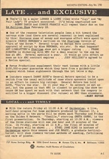 1960 TV ARTICLE ~ GARDENWISE KAKE WICHITA,KANSAS ETHEL JANE KING & JOE BRADY