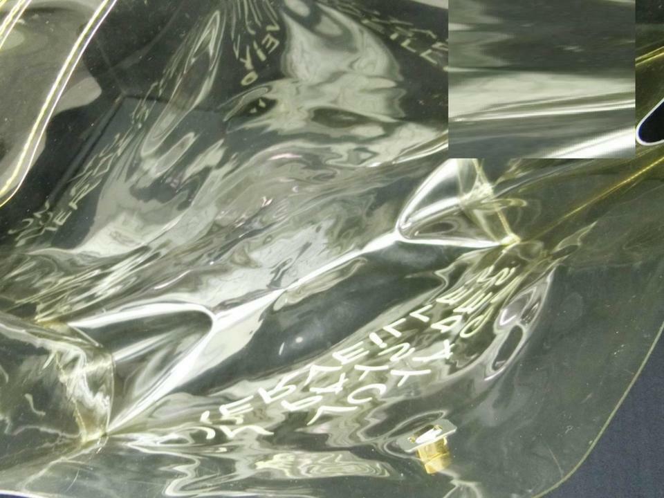 HERMES 透明バッグ エクスポジション1997 HERMES Vinyl Kelly 40 Hand Beach Bag Clear SOUVENIR DE L
