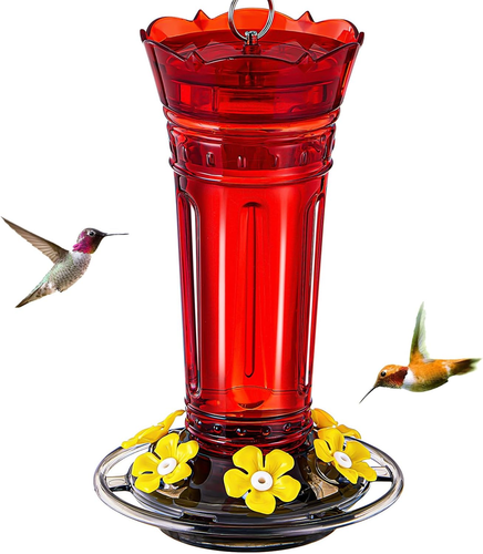 Hummingbird Feeder for Outdoors Hanging, 18 OZ Humming Birds Feeders - Picture 2 of 15
