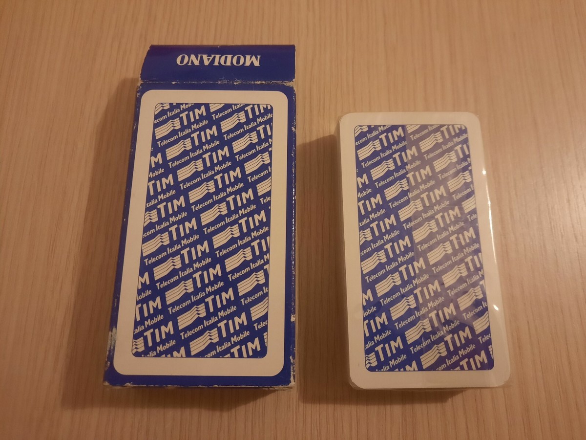 Mazzo di carte pubblicitarie Tim Telecom Italia Modiano - Main Image