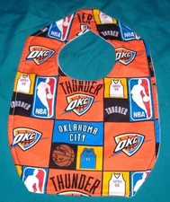 .NEW Handmade BABY CHILD BIB OKLAHOMA CITY THUNDER BASKETBALL/SHIPPING DISCOUNTS