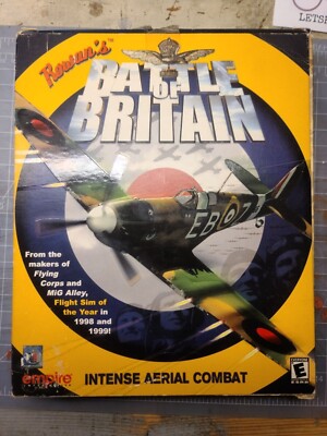 Rowan's Battle of Britain Big Box PC Game, Empire Original Box Disc and booklet 