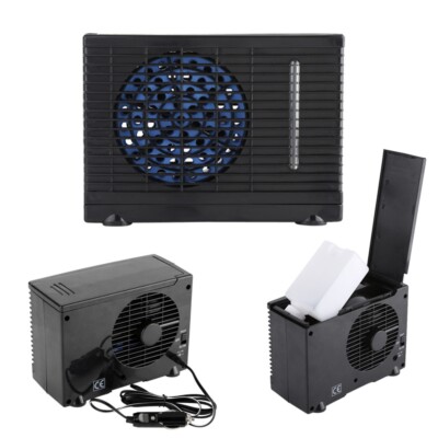 Portable 12V Car Truck Home Mini Air Cooler Evaporative Water Cooling Fan NEW