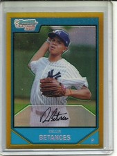 Dellin Betances 2007 Bowman Chrome Gold Refractor Rookie #08/50