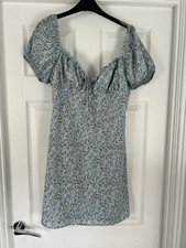 Women’s Light Blue Floral Shein Dress - Ladies Size XL