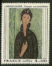 TIMBRE  2109 NEUF XX LUXE - FEMME AUX YEUX BLEUS D'AMADEO MODIGLIANI