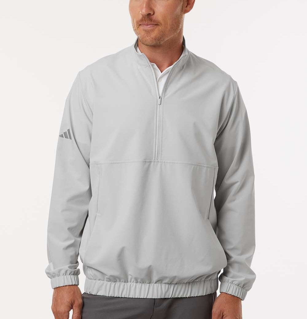 Adidas - Men's Golf, Casual Woven Half-Zip Pullover - A705, 