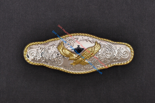 6X 65*24mm Silver Gold Eagle Conchos for Leathercraft Western Horse Saddle Belt - Picture 6 of 12