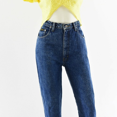 90s Vintage Sasson Acid Wash High Waist Tapered Leg Jeans Womens 10 - Picture 3 of 8