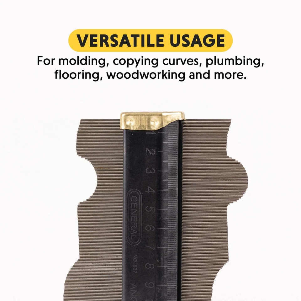 General Tools Contour Gauge 837 - 6" Angle Finder Tool for Home Improvement - Image 4 of 4