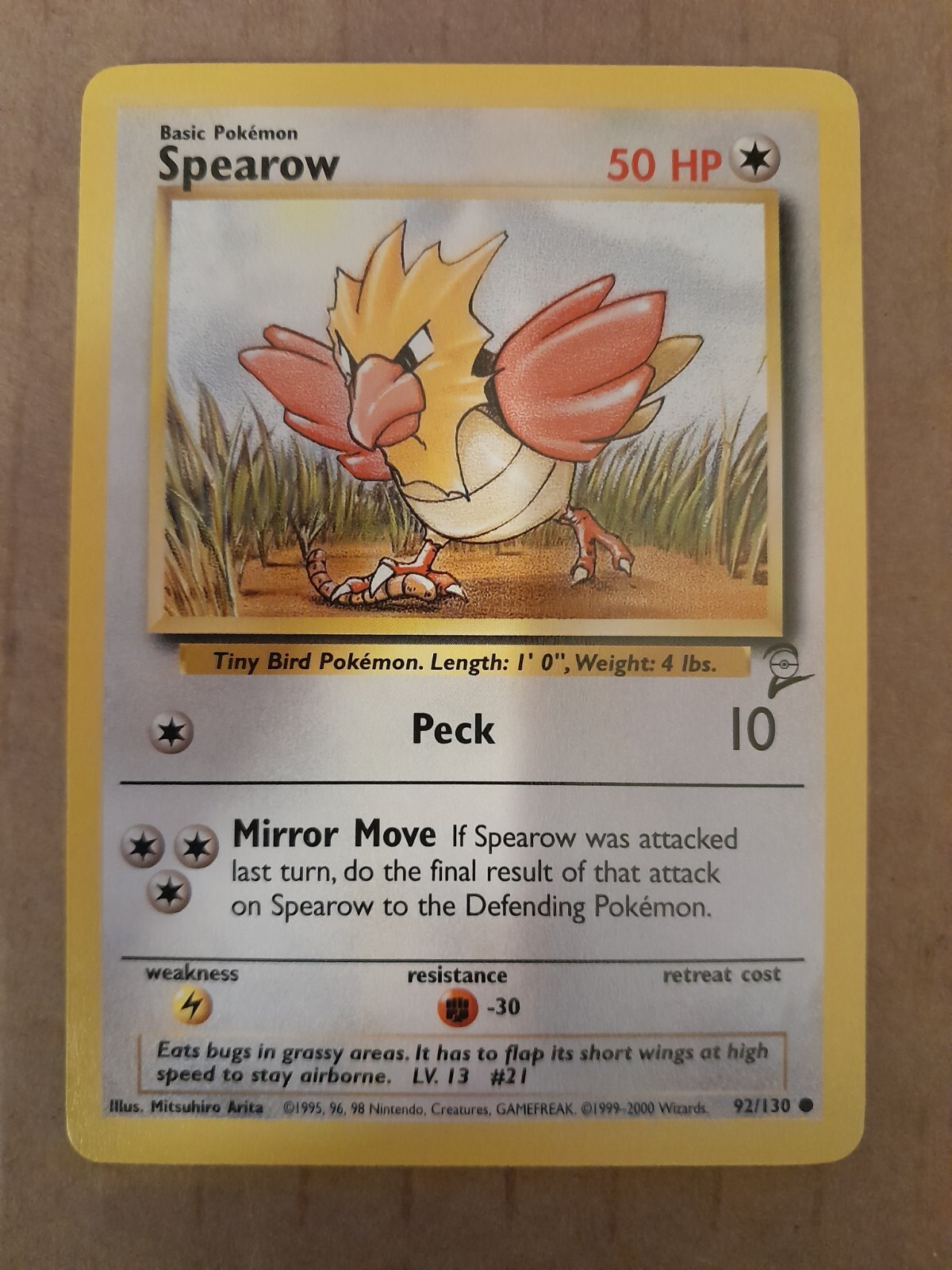 Spearow 92/130 Base Set 2 NM See Pictures