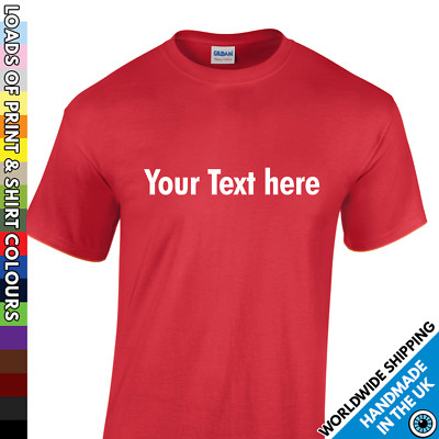 Individuell bedrucktes Tshirt   Kinder Text T-Shirt Kinder Top personalisiert   Nur Text