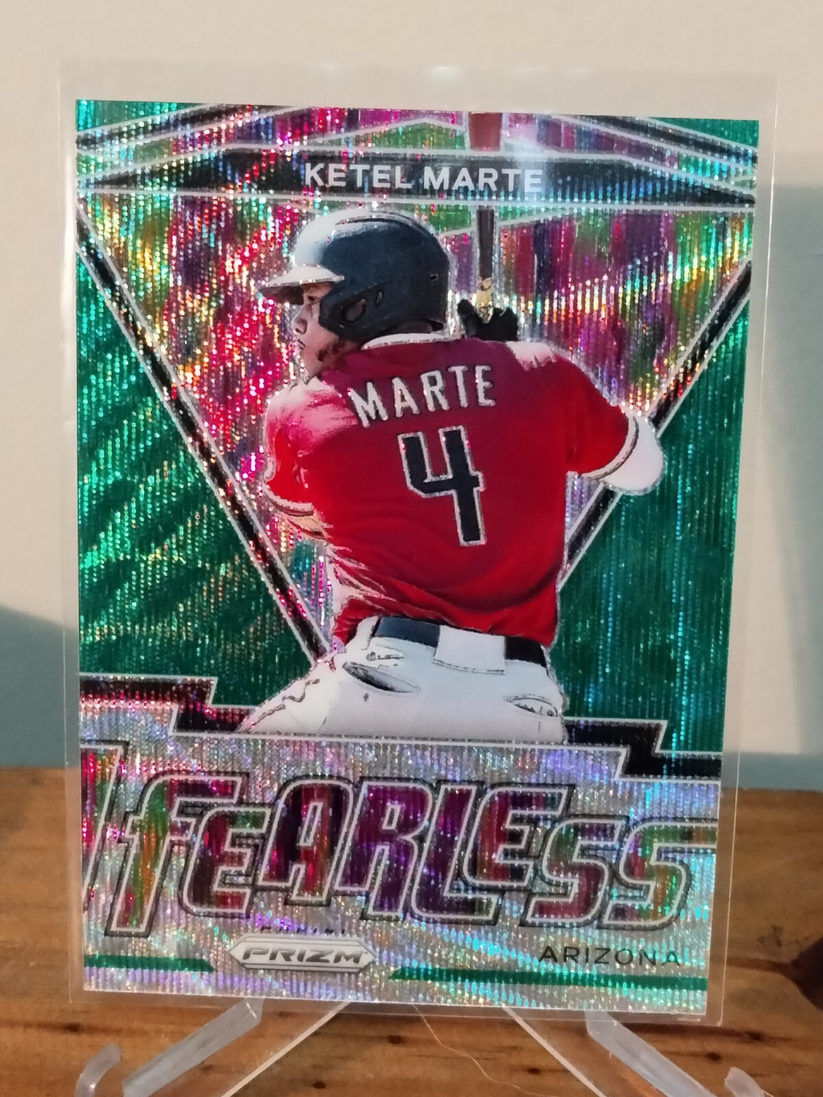 KETEL MARTE 2021 Panini GREEN WAVE PRIZM Fearless INSERT #FR-17 Arizona 2B