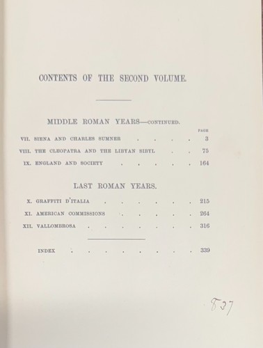 William Wetmore Story & His Friends by Henry James 1904 Hardcover (Vol 2) - Picture 6 of 6
