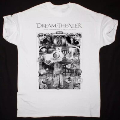Dream Theater 40Th Anniversary Tour 2024-2025 T-Shirt Unisex Tee S -3XL