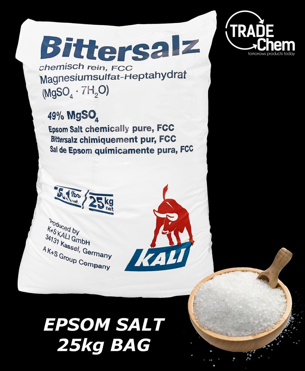 Hexeal Epsom Salt 100% Natural 5kg – 5kg Bucket Of Food Grade