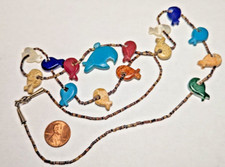 VINTAGE BEAR FETISH NECKLACE MEASURES ABOUT 31" AROUND