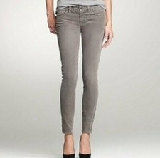 Ann Taylor LOFT Women Curvy Skinny Corduroy Jeans Grey Size 28/6