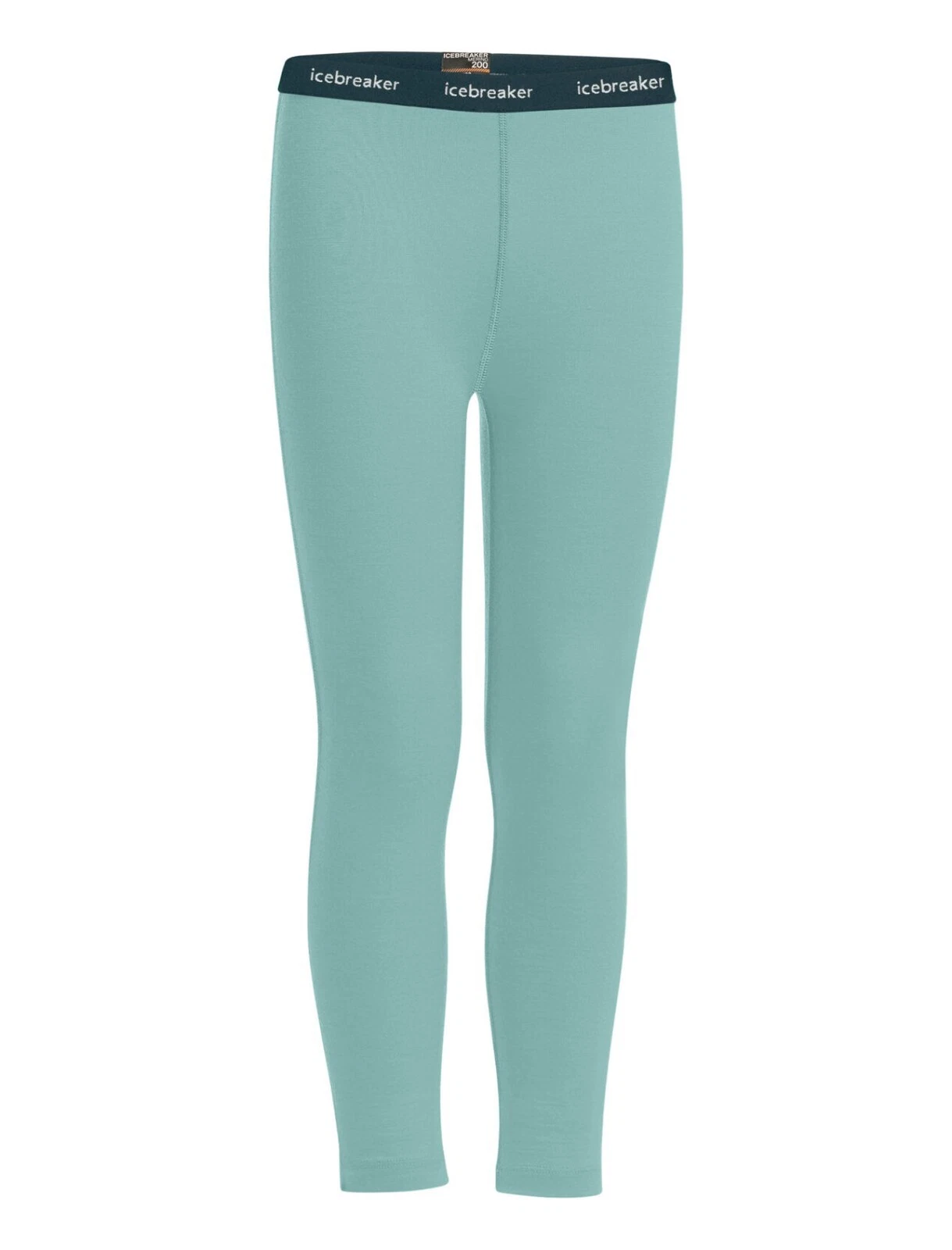 NEW Icebreaker 200 Oasis Base Layer Wool Leggings Kids Baby Toddler 2 Hydro Blue
