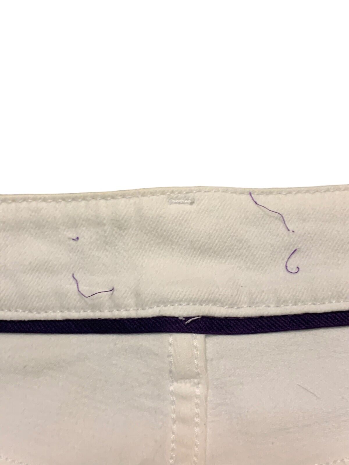 Ralph Lauren Women Pants White Denim Size 0 Purpl… - image 6