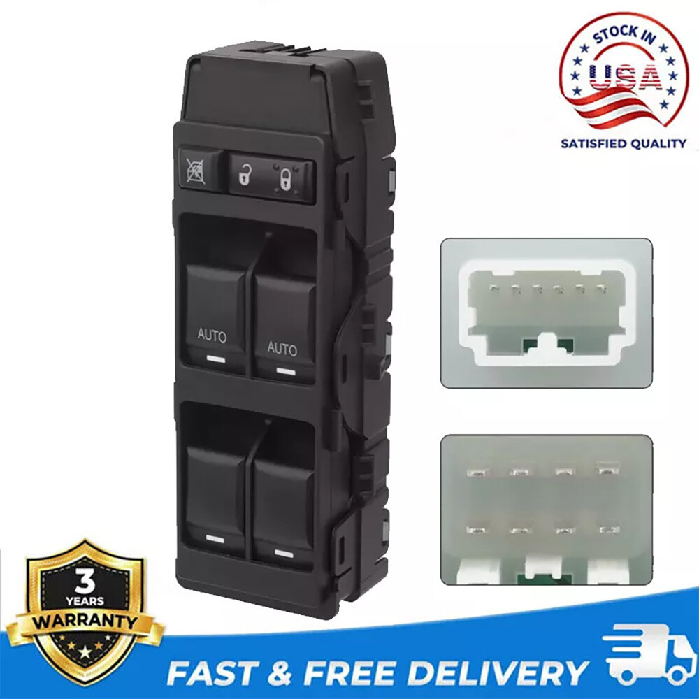 Power Window Switch Master Left Driver Side for Chrysler Dodge Jeep 4602781AA