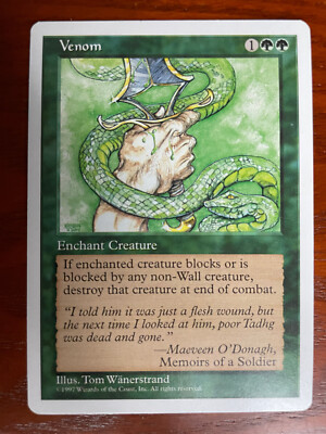 mtg venom card Magic The Gathering main image 0