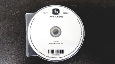 Werkstatthandbuch für JOHN DEERE Traktor 840 940 1040 1140 Reparatur CD-Rom
