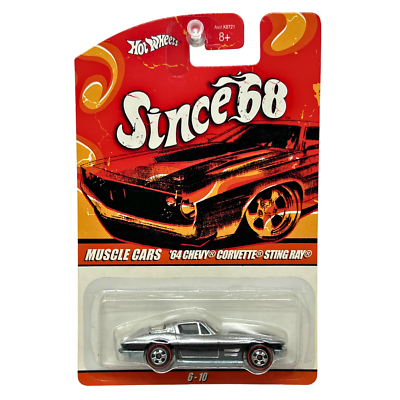 Hot Wheels Since '68 Muscle Cars '64 Chevy Corvette Sting Ray 1:64