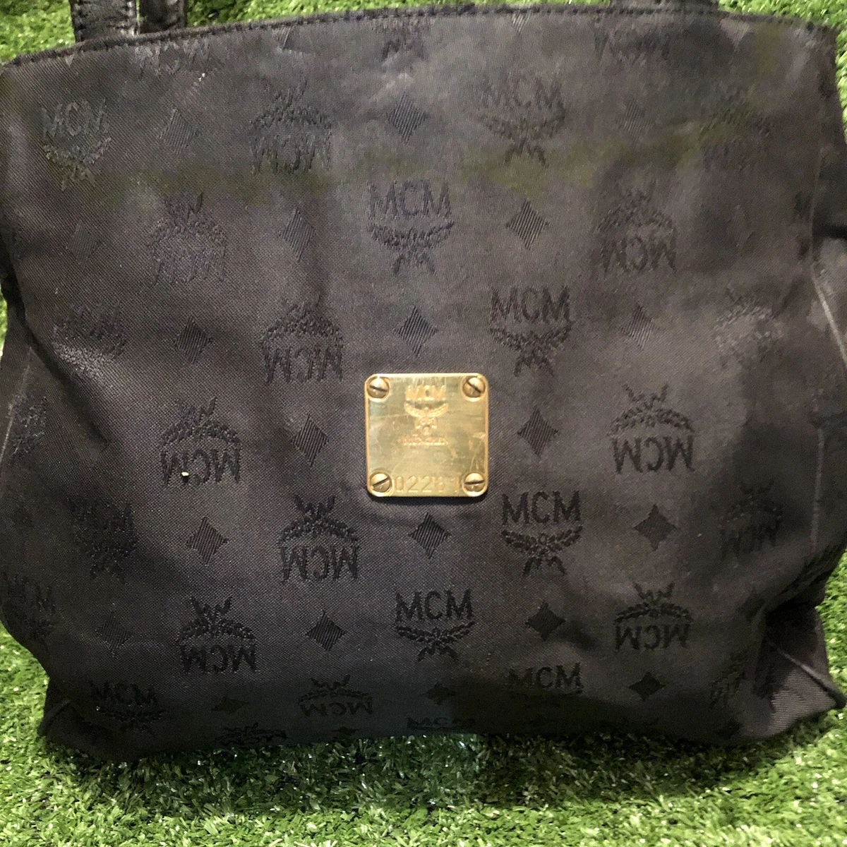 Mcm Shoulder Bag Black Nylon