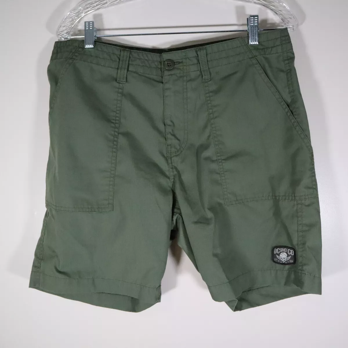 DC Shorts Mens 32 Relaxed Fit Ripstop Casual Skater Green