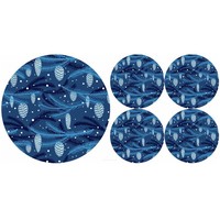 Filz Tisch Untersetzer Cone Glasuntersetzer Rund Tischuntersetzer Set 5Stk