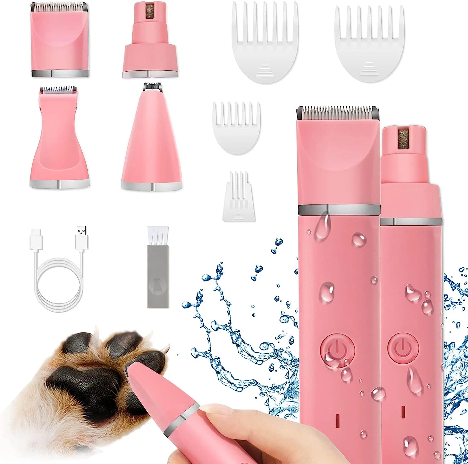 Cortadora de Pelo Cortapelos Profesional Para Perros Maquina Cortar Pet Grooming