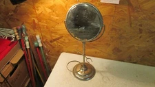 Antique Nickel Finish Standing Shaving Mirror